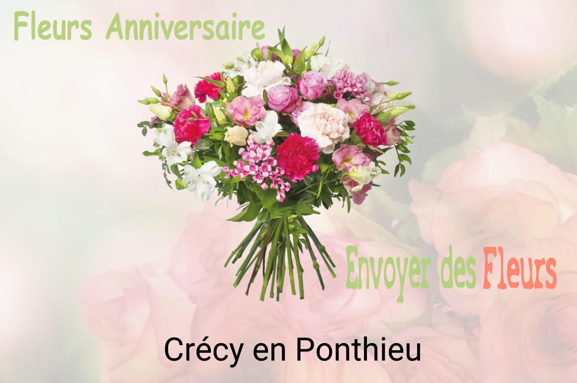 Bouquet de fleurs d’anniversaire livré à Crécy-en-Ponthieu